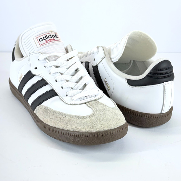 Adidas Samba Classic Soccer Design Men 8.5 Lace Up Leather Suede Indoor Cleats - Picture 1 of 12